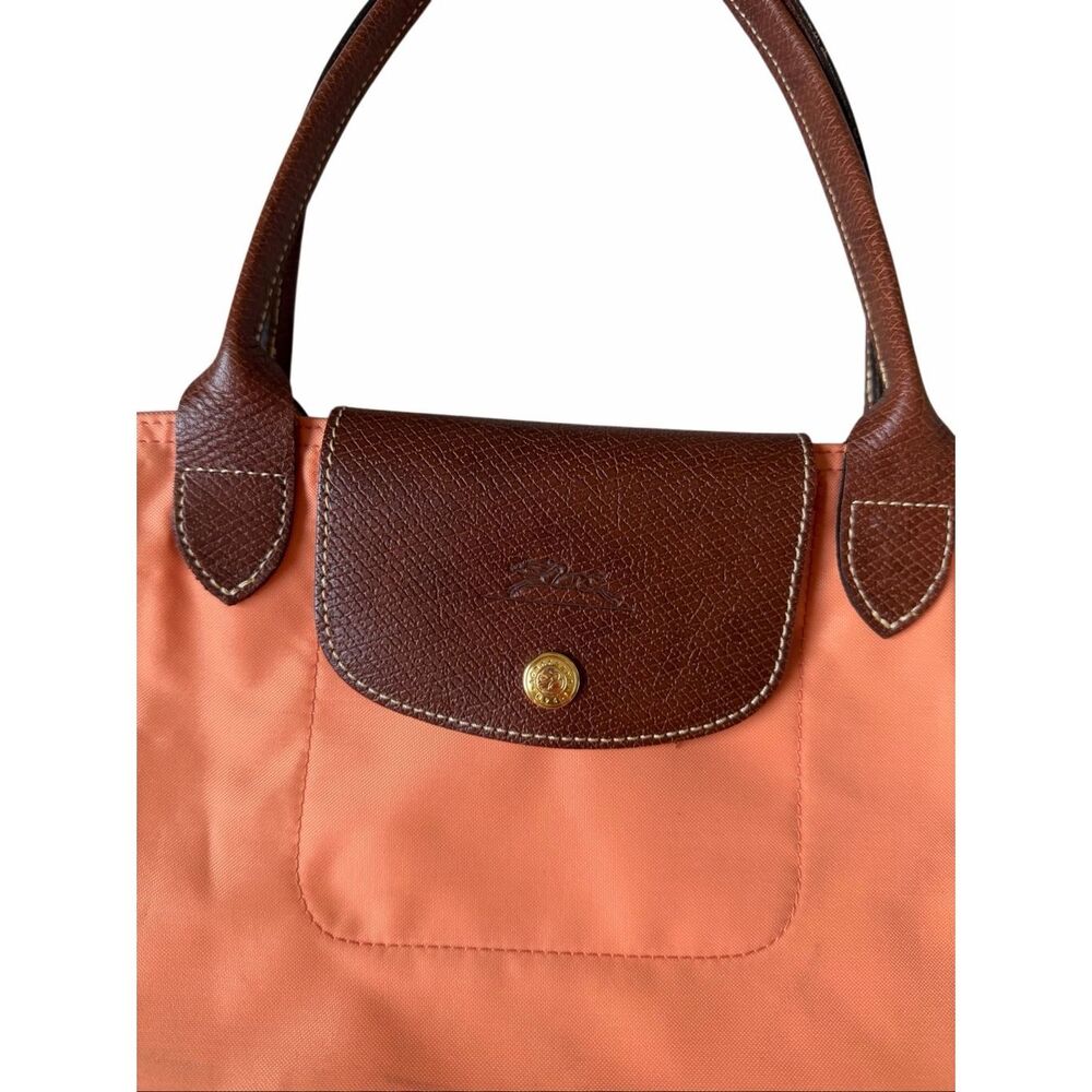 Longchamp Tote Bag Paris Le Pliage Orange Nylon - Picture 6 of 13